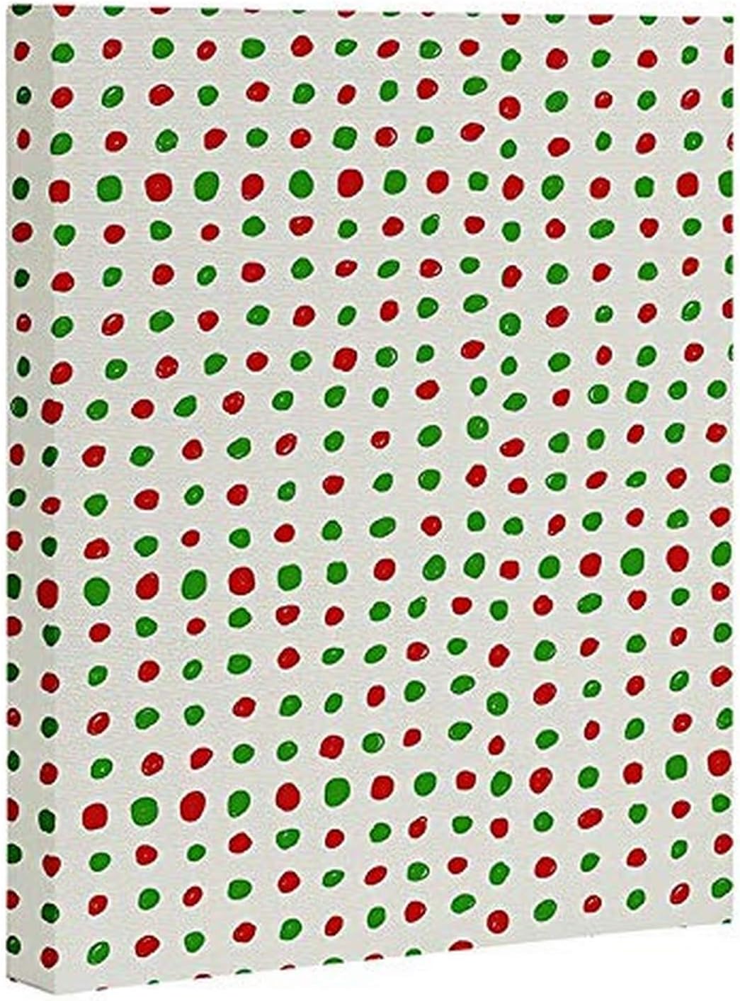 Deny Designs Leah Flores Holiday Polka Dots Poster, 18" x 24", Multi-Color