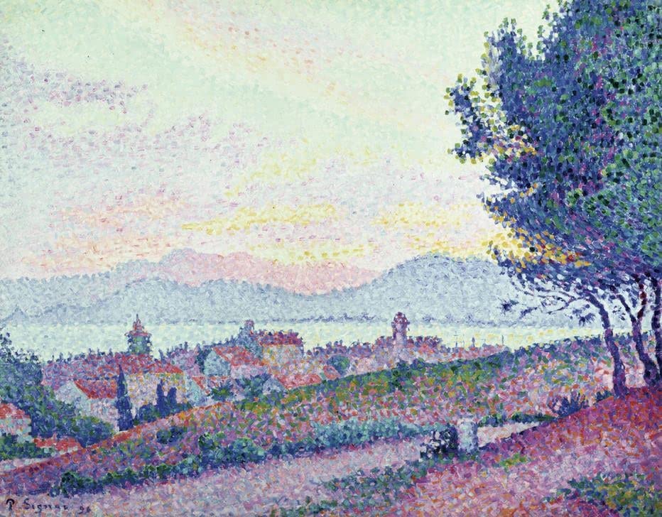 Affiche Paul Signac Pinède de Saint Tropez Impression sur Toile Déco 60x90cm