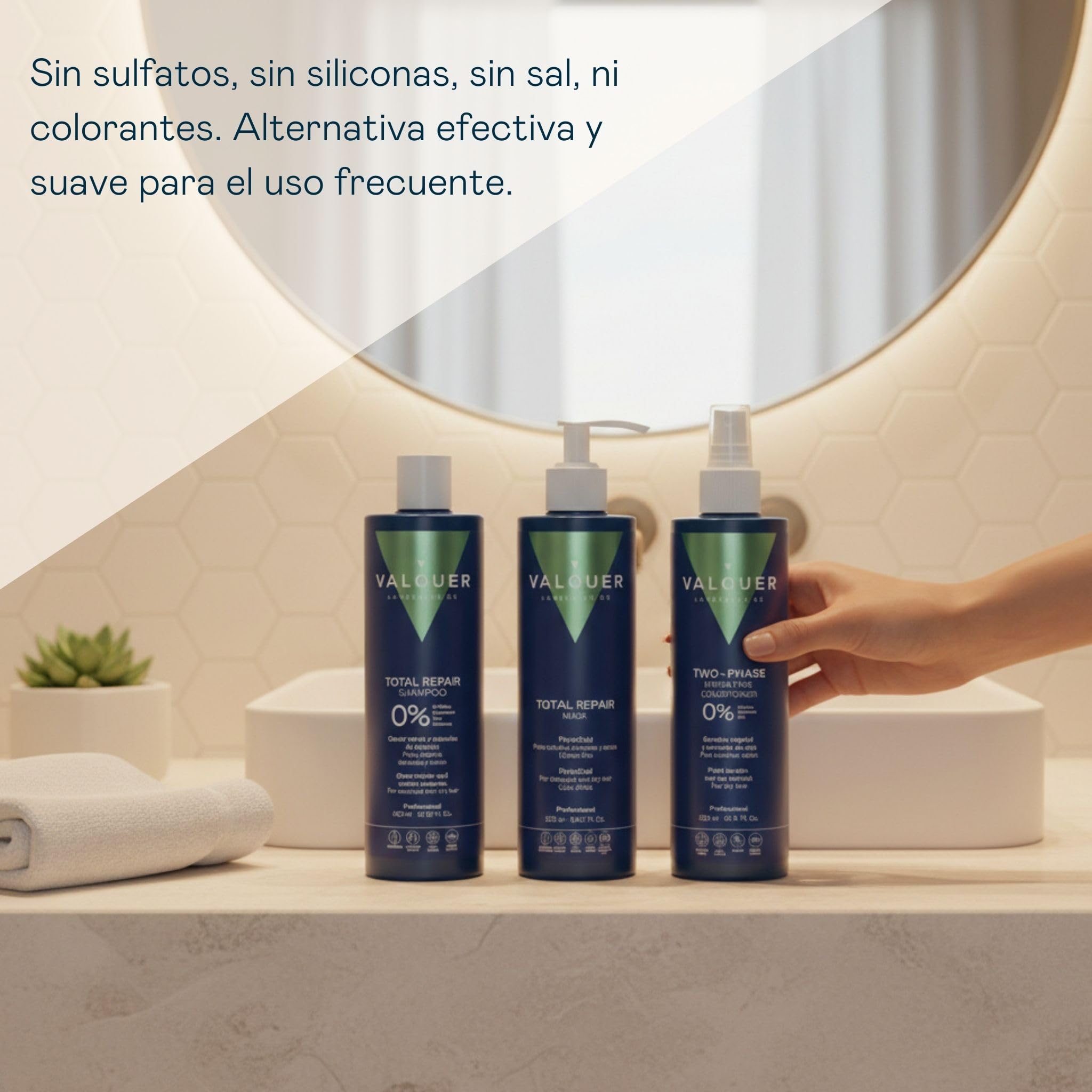 Valquer Pack Total Repair | Champú, Mascarilla y Acondicionador