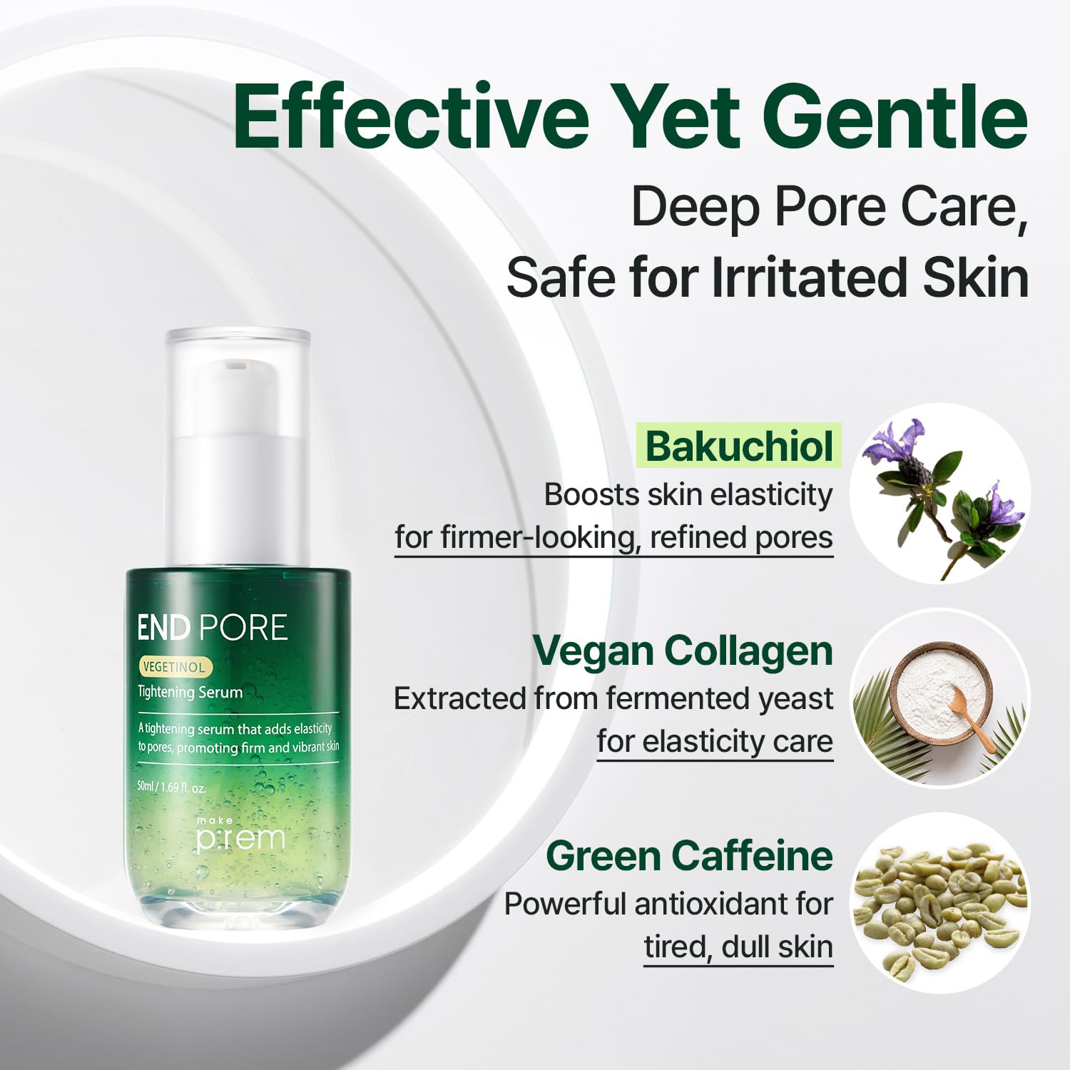 Amazon.com: MAKE P:REM End Pore Vegetinol Tightening Serum, Pore