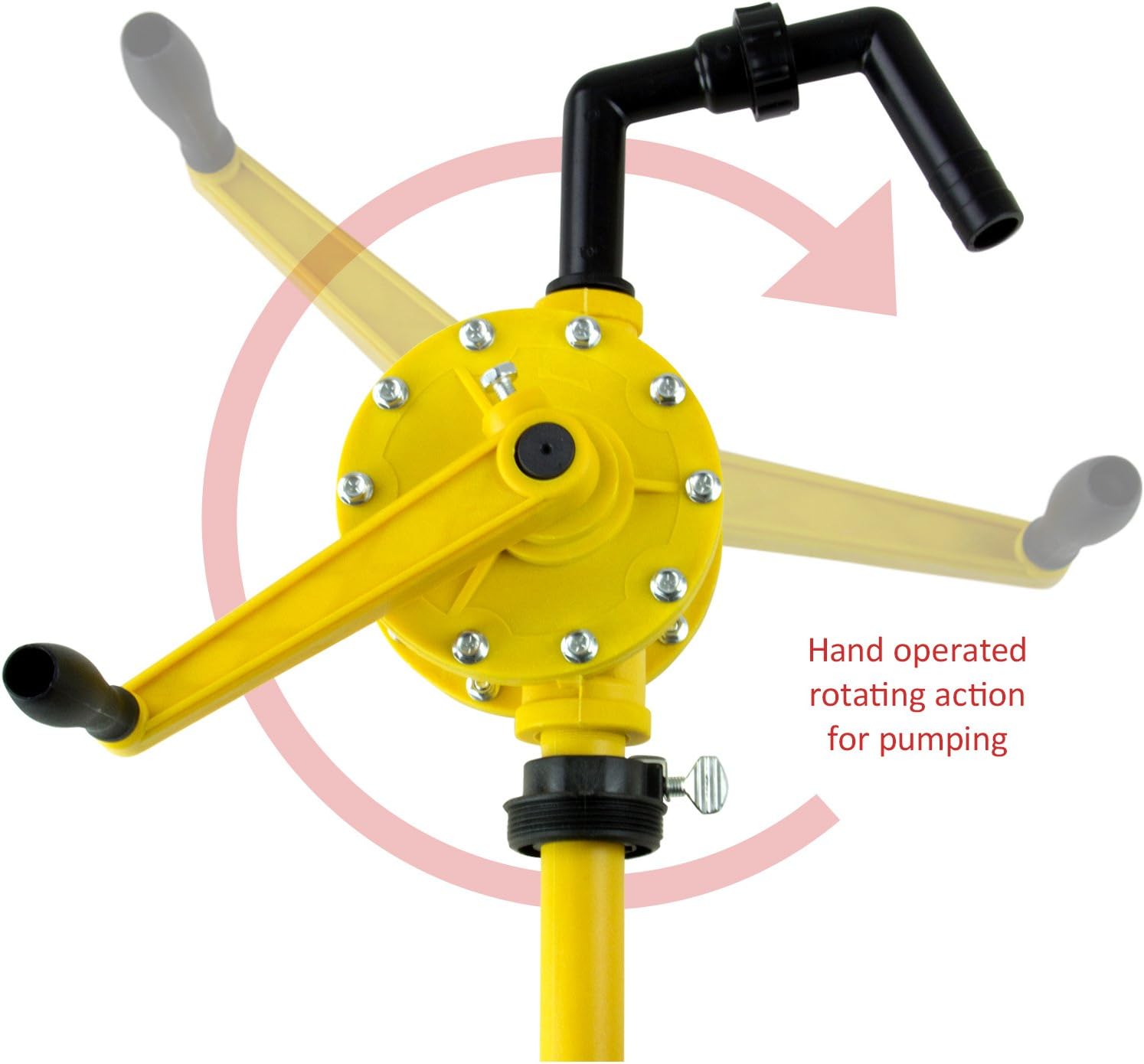 Black Friday - 50% OFF TRRP90P Plastic Rotary Drum Barrel Pump for water based solutions and all petroleum products