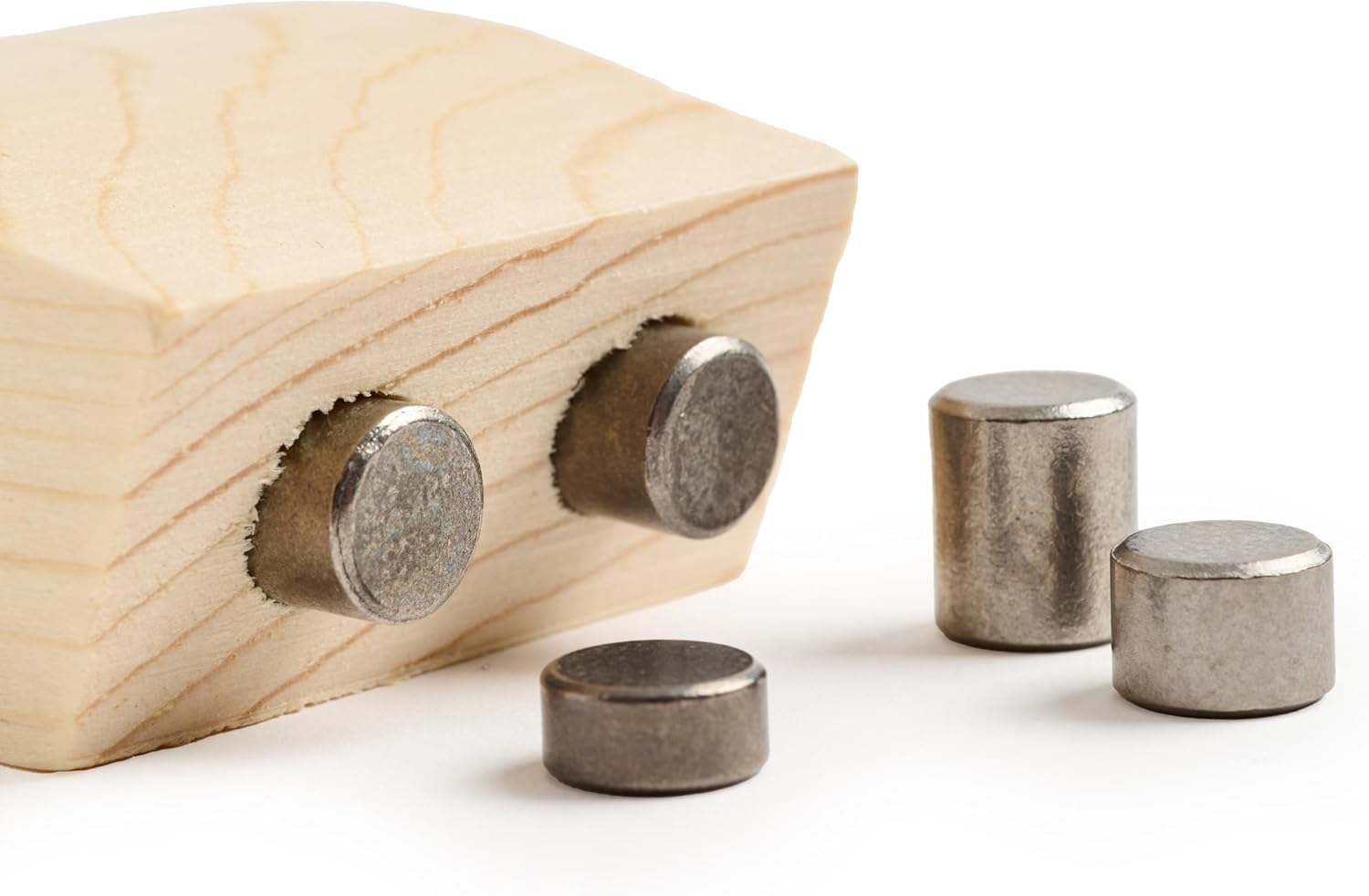 Pinewood Pro 2 Oz Tungsten Round Cylinder Weights Kit | Five Pieces | Free PRO Wheel Spacer and Drill Guide Tool | Easy to install | Non-toxic and child safe for derby racing