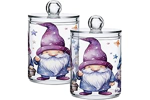 Cute Star Gnomes Airtight Transparent Plastic Storage Jars
