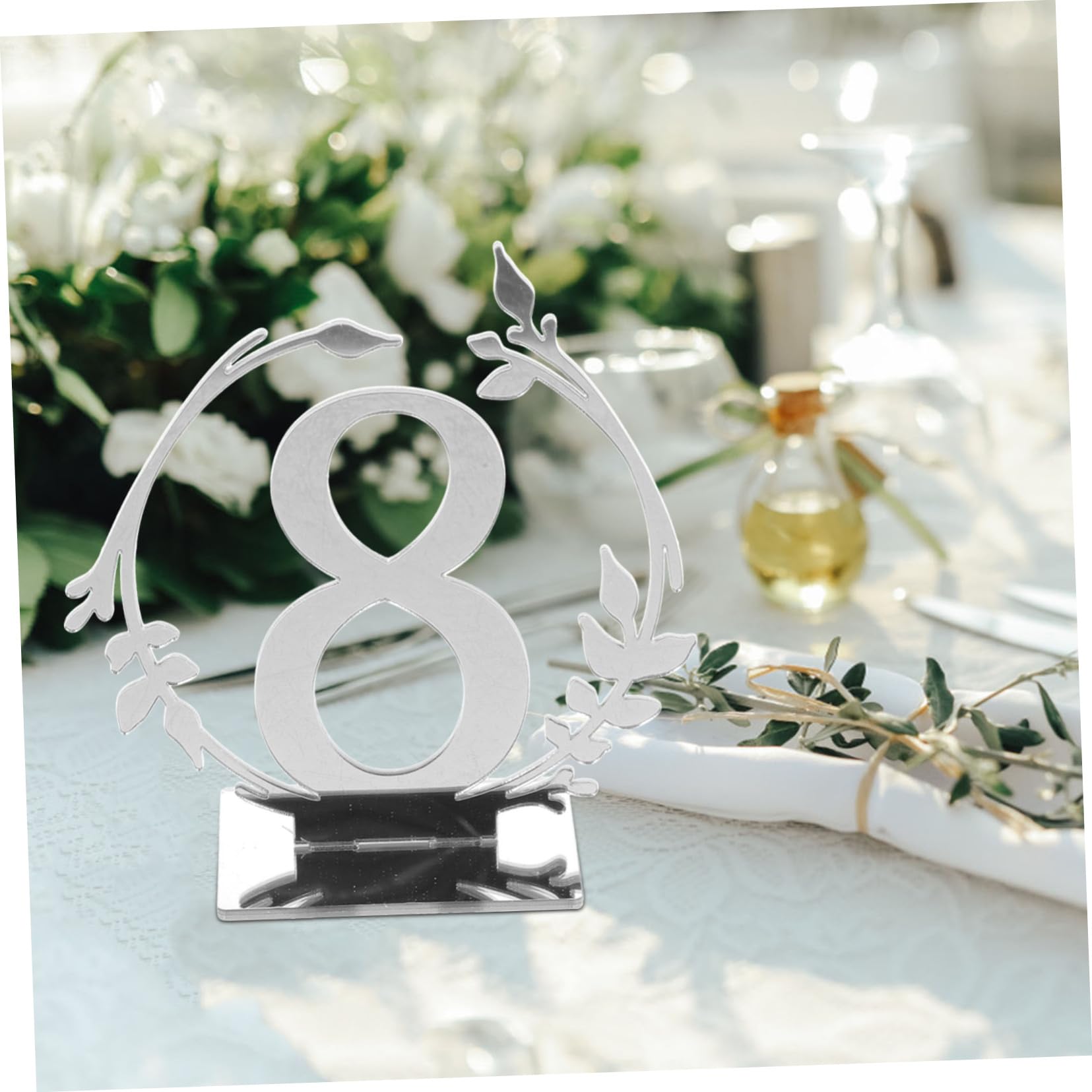 Cabilock Tarjetas De Mesa Acrílicas 20 Números Diseño Clásico Para Bodas y Eventos