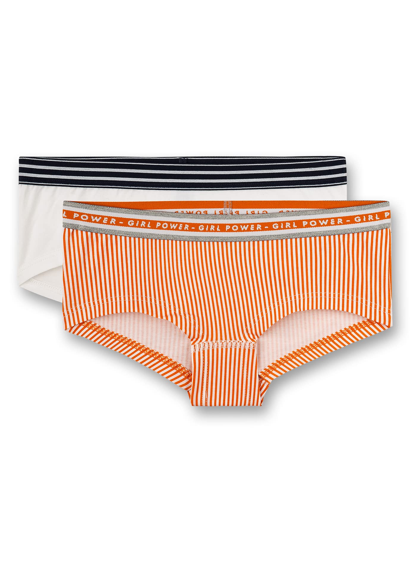 Sanetta Mädchen Doppelpack Cutbrief Orange Unterwäsche (2er Pack)