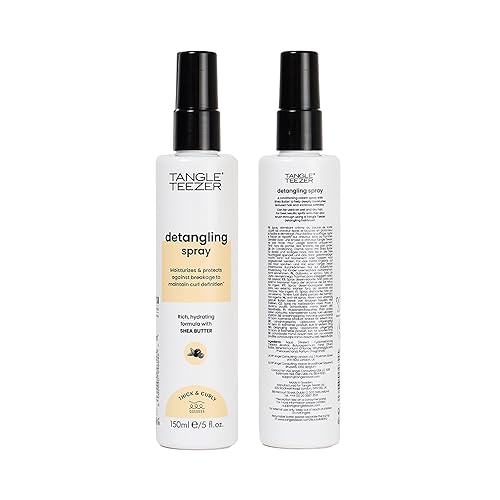 Miniatura 2 de Tangle Teezer  Crema desenredante en aerosol para cabello grueso y rizado  Certificado vegano y PETA  Manteca de karité infundida para cabello sin