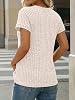 Camisas de Manga Corta con Botones Decorativos para Mujer AUTOMET 7