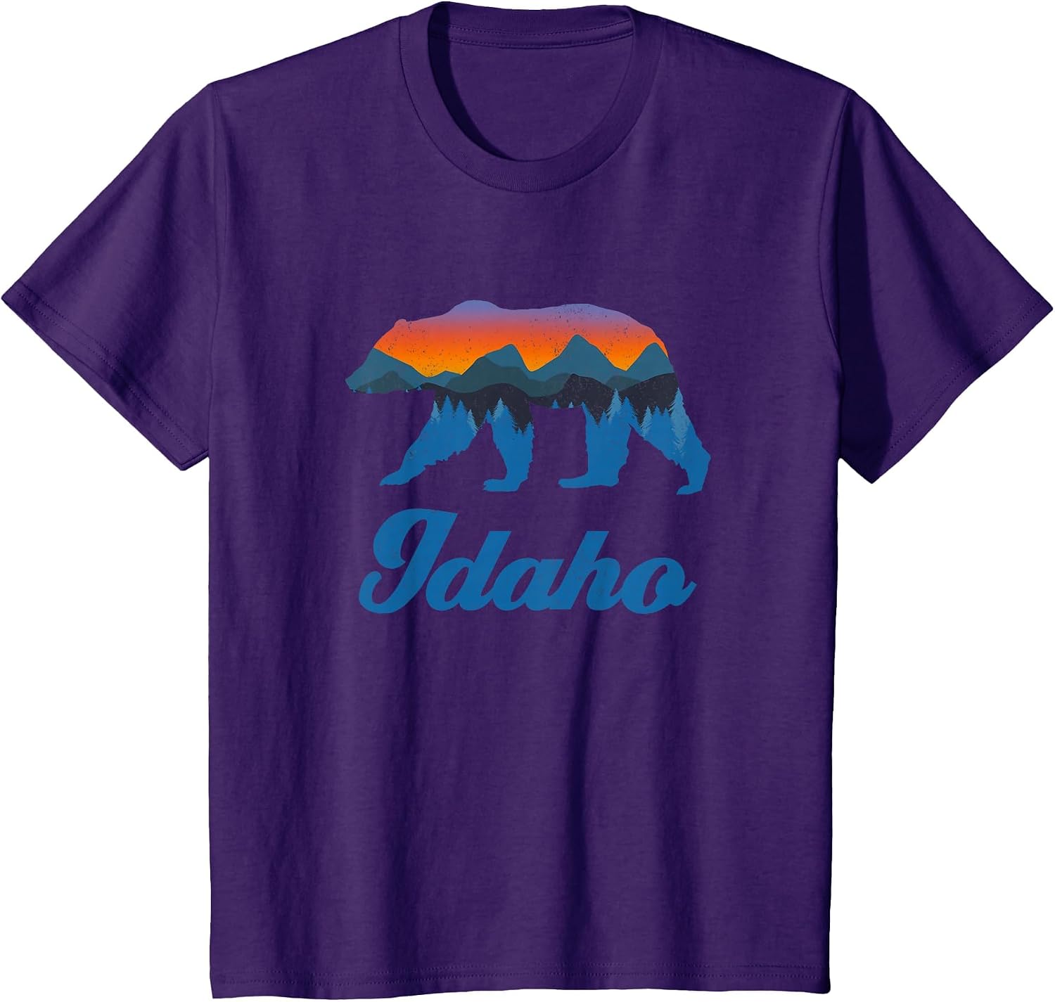 Vintage Idaho Power Bear Forest Grizzly Proud Outdoor Scenic T-Shirt image 4
