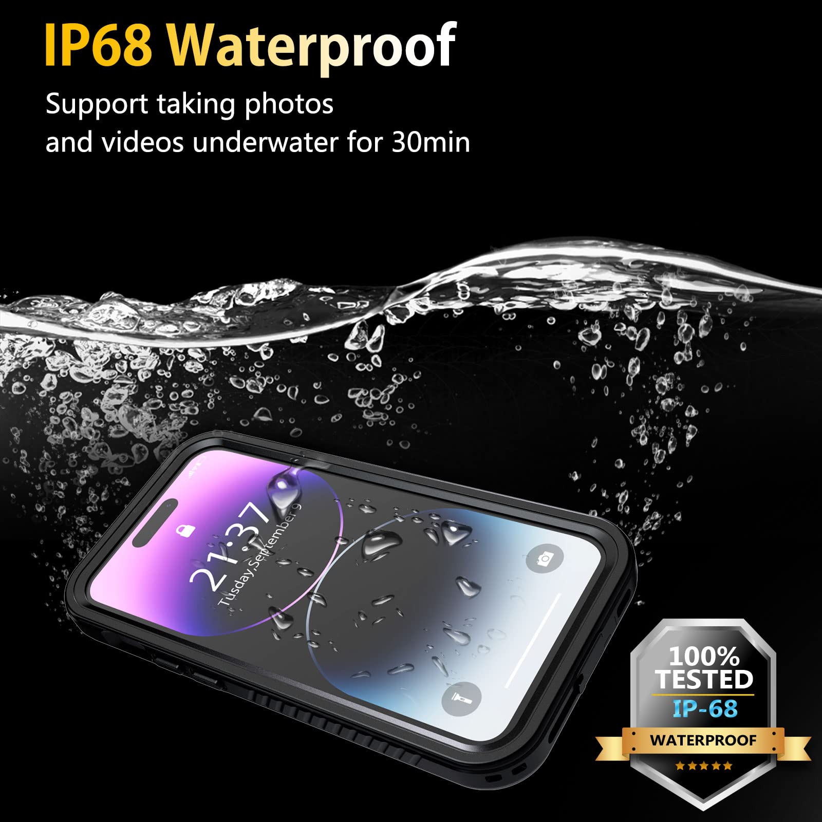 ☆ Umittos iPhone 14 Pro Max 用 6.7インチ 430 Amazon.co.jp: UMITTOS iPhone 14 Pro Max ケース 防水 傷防止 全身耐