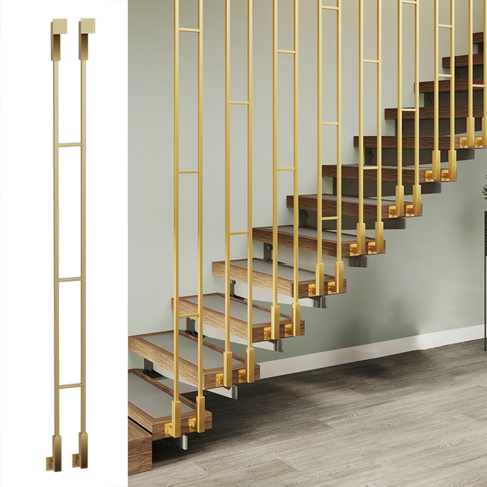 Ejes de escalera de hierro para reformas de apartamentos contemporáneos y villas