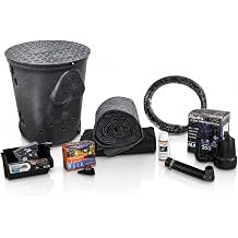 HALF OFF PONDS - Savio Pond Free 1200 Waterfall Kit - 7.5 ft by 15 ft EPDM Liner, 1,200 GPH Manta Series Water Pump - PXSS1