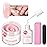AZUREBEAUTY Nail Repair Kit for Broken Cracked Split Weak Nails, Emergency Easy Quick Fix Crystal Jelly Pink Transparent Dip Powder 28g /1 Oz Quick-Drying Repair Glue 10ml with Nail File & Nail Buffer