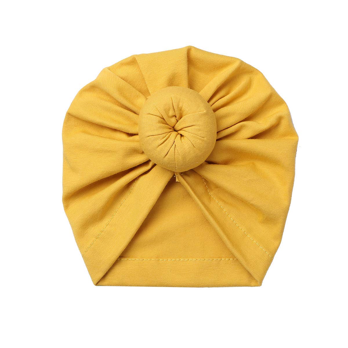 Säuglingsbaby Beanie Knoten Donut Hut Neugeborene Jungen Mädchen Baumwolle Weiche Turban Bogen Kaninchenohren Mütze Krankenhaus Kopf Wrap (Color : E Doughnut, Size : One Size)