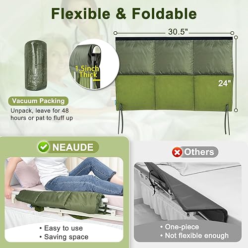 Miniatura 2 de Almohadillas para rieles de cama para adultos mayores, cubierta de rieles de hospital, cubierta de barandilla de cama tamaño matrimonial