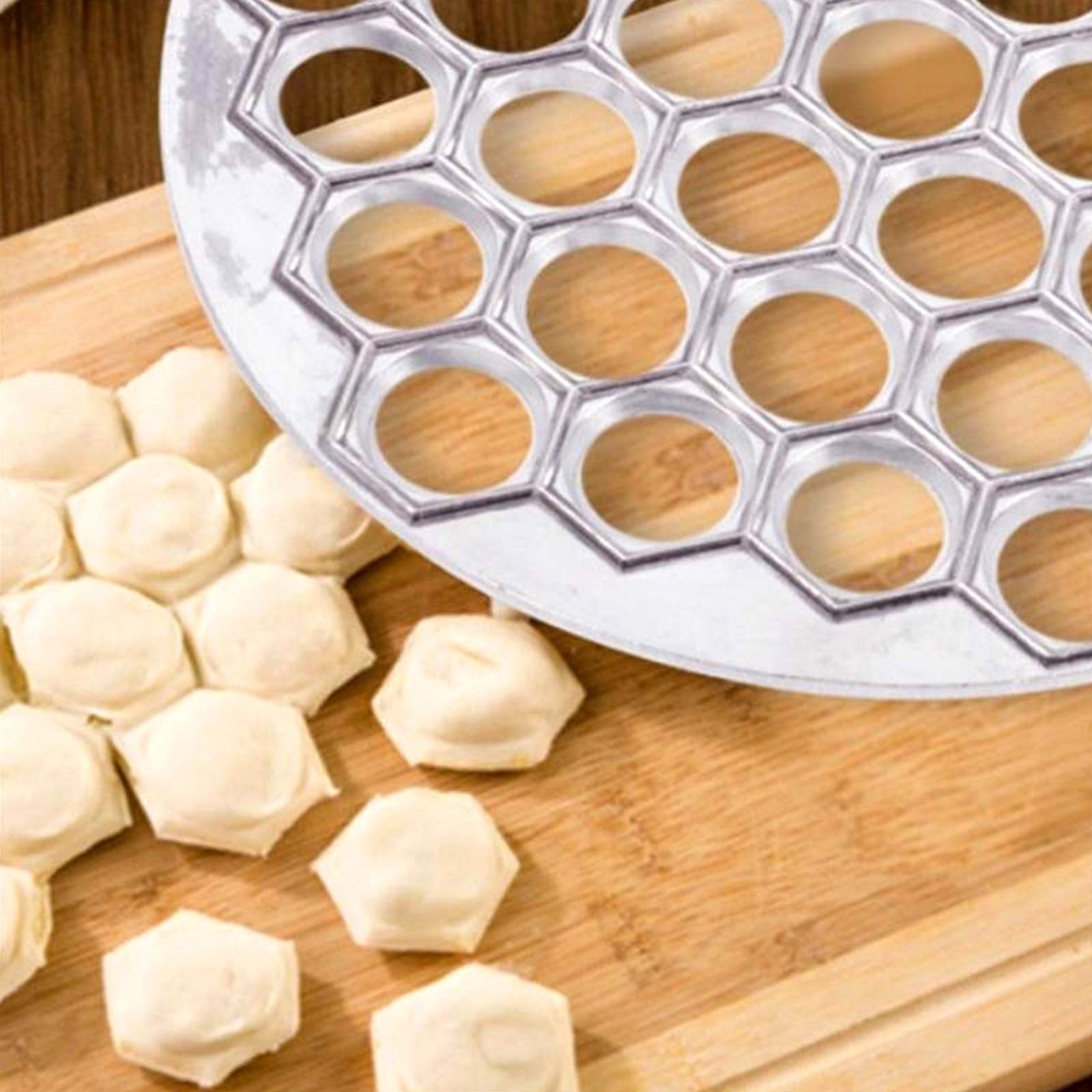 Stampo Per Gnocchi In Lega Di Alluminio - 37 Fori, Diametro 26.5 Cm, Per Ravioli E Dolci