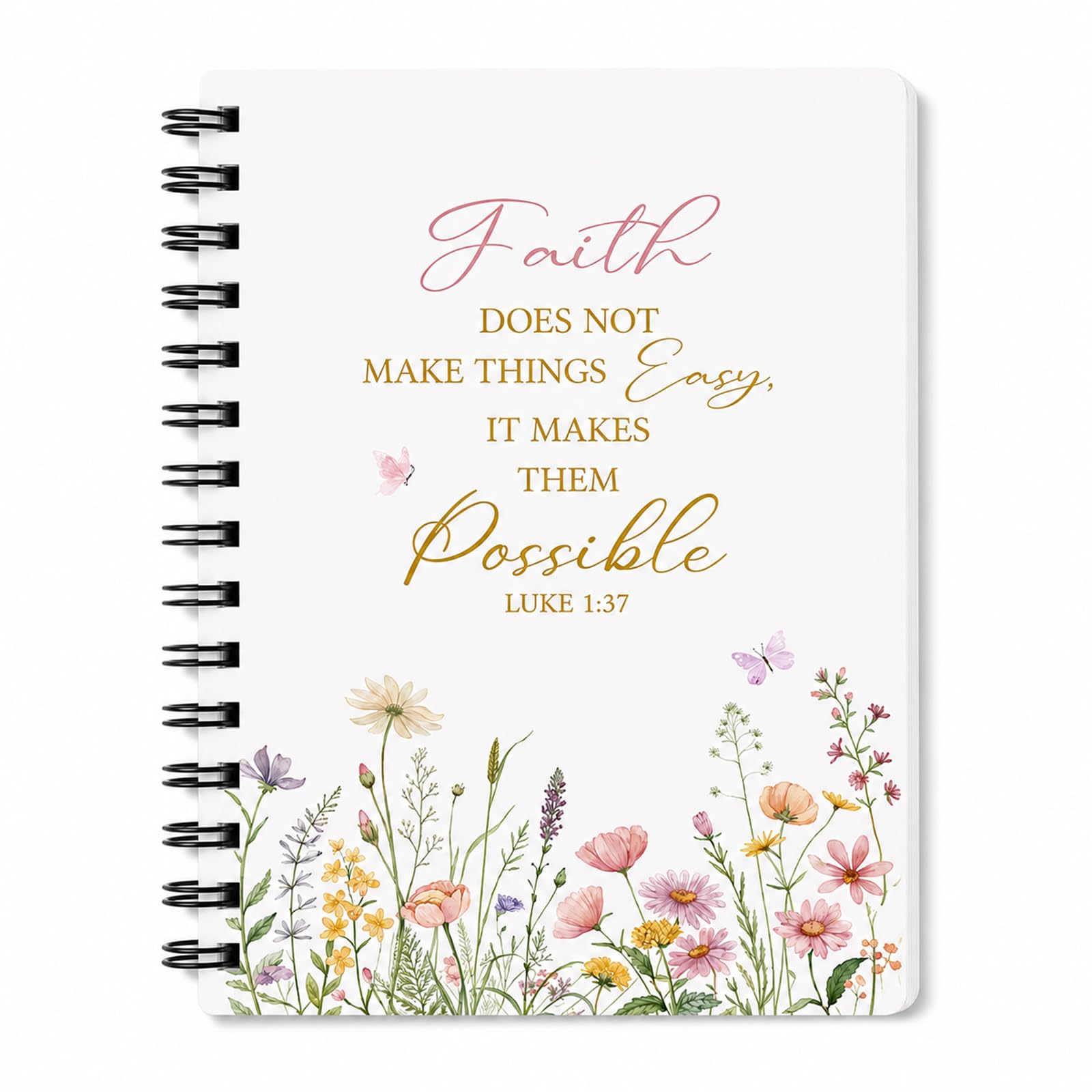 Xenovate Christian Gifts for Women Man, 100 Pages Floral Notebook