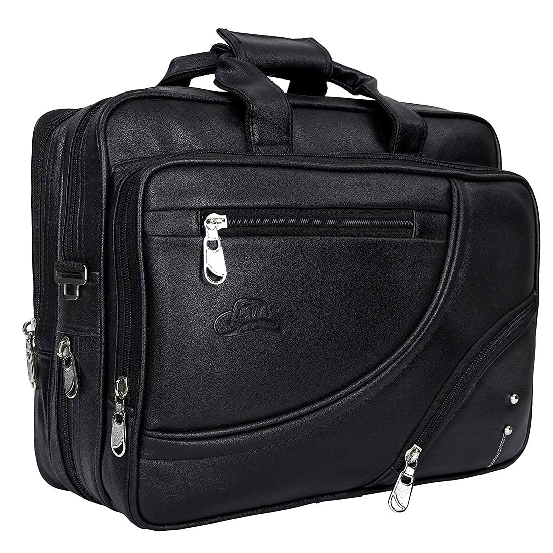 DBSpark Premium Leather 15.6 inch Water Resistant Laptop Bags Office Bag for Men Women Messenger Bag Travel