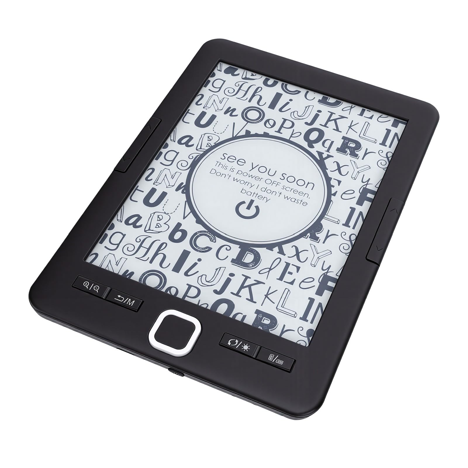 Generic Protezione per gli Occhi Lettore di Ebook con Schermo a Inchiostro da 6 Pollici Leggero Portatile da 16 GB per i Viaggi a Casa