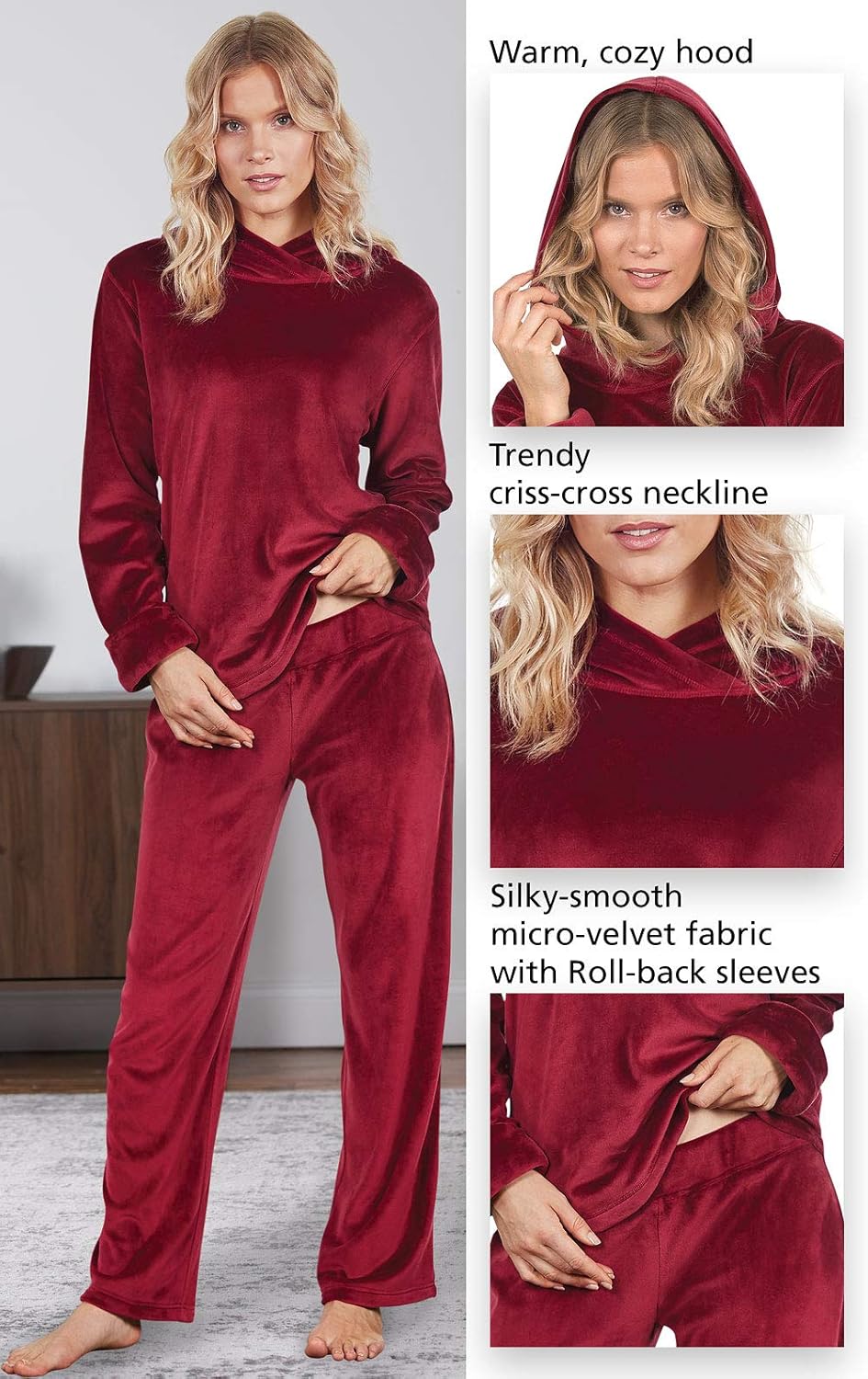 PajamaGram Tempting Touch PJs for Women - Women's Pajamas - Image 4