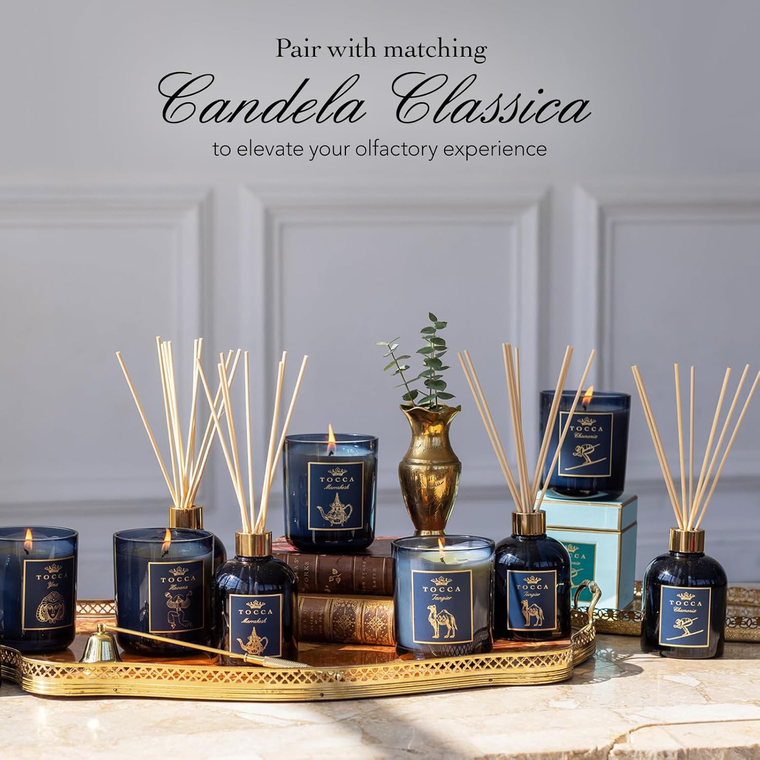 TOCCA Tangier Reed Diffuser, 6oz - Vanilla & Tabak Scented