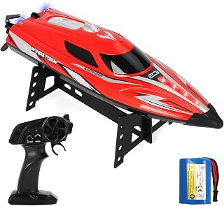 RC Boat for Adults-Remote Control Boat for Lakes-High Speed 25+ KPH-Toys for Ages 8-13 (Red)