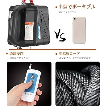 ホイスト　復刻版 Amazon.co.jp: NEWTRY 電動ウインチ 電動ホイスト 小型クレーン