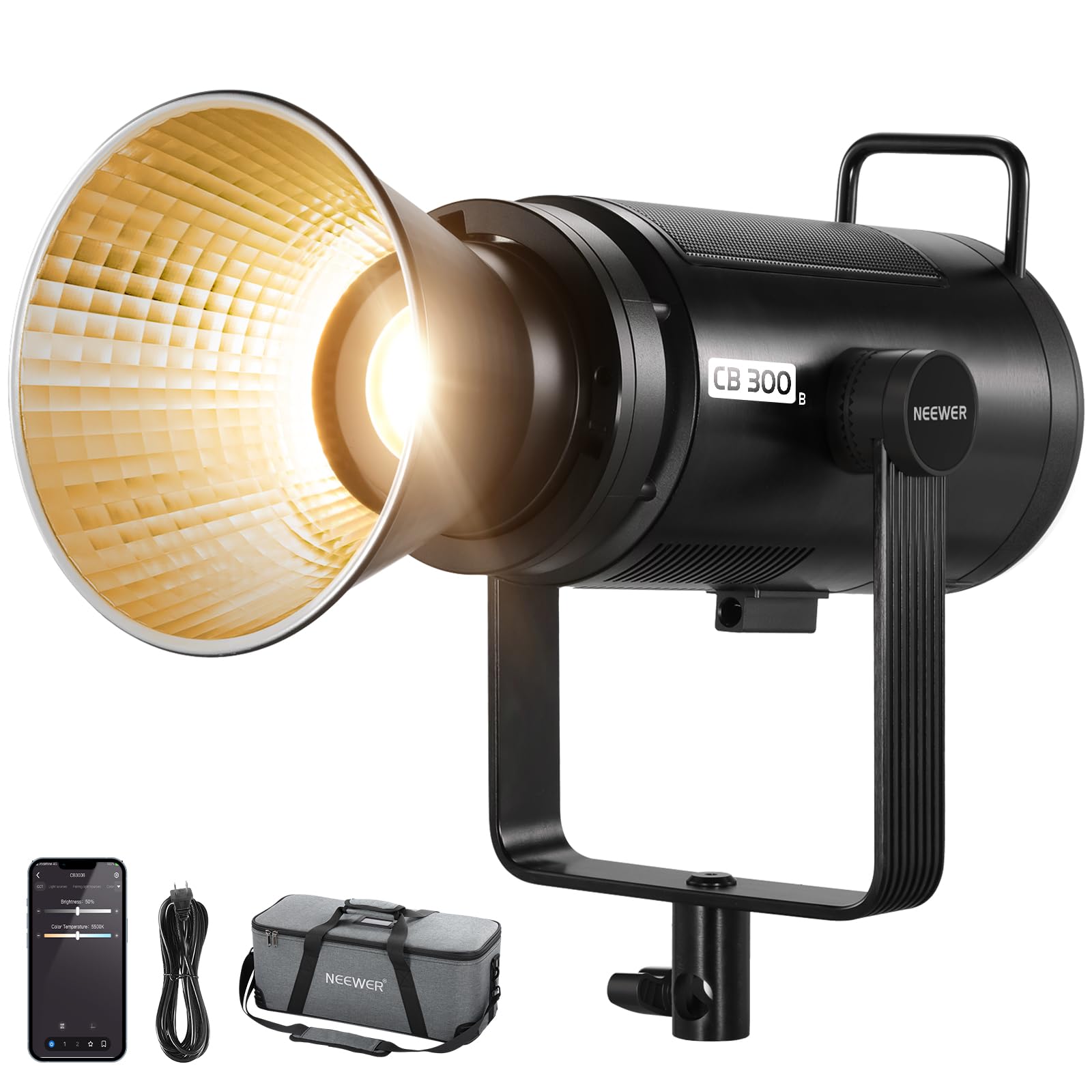 NEEWER CB200B PRO 210W COB LEDビデオライト Amazon | NEEWER CB300B 320W 撮影用ライト LEDビデオライト 2700K