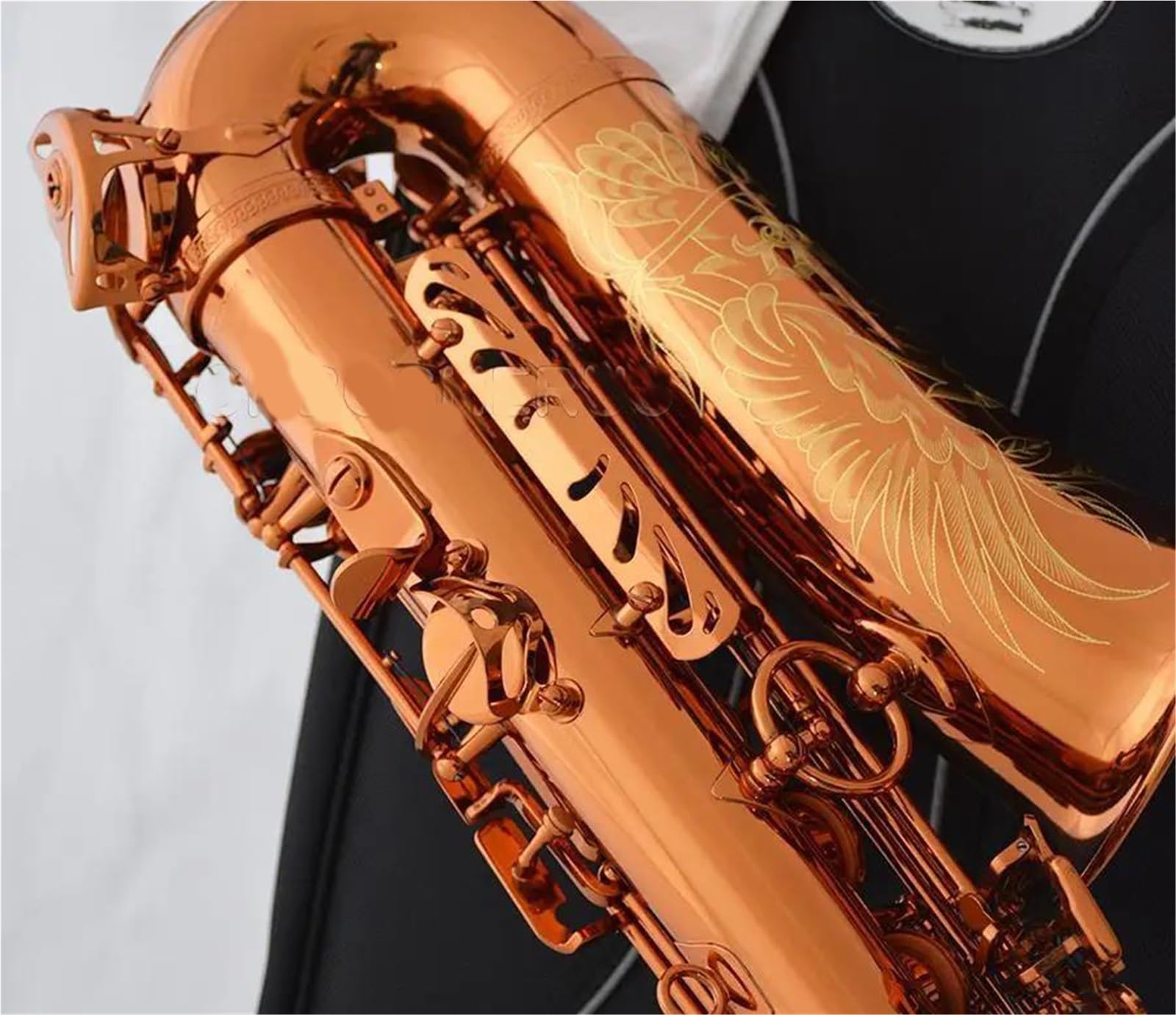 Saksofon Altowy Dark Gold Instrumenty Dęte Blaszane Saksofon