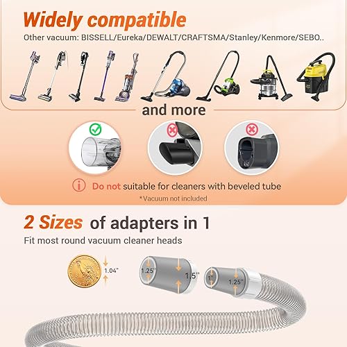 Miniatura 2 de Afloia Accesorio de Aspiradora con Cepillo para Perros - Herramienta de Aseo para Mascotas para Perros y Gatos (Aspiradora No Incluida), Compatible