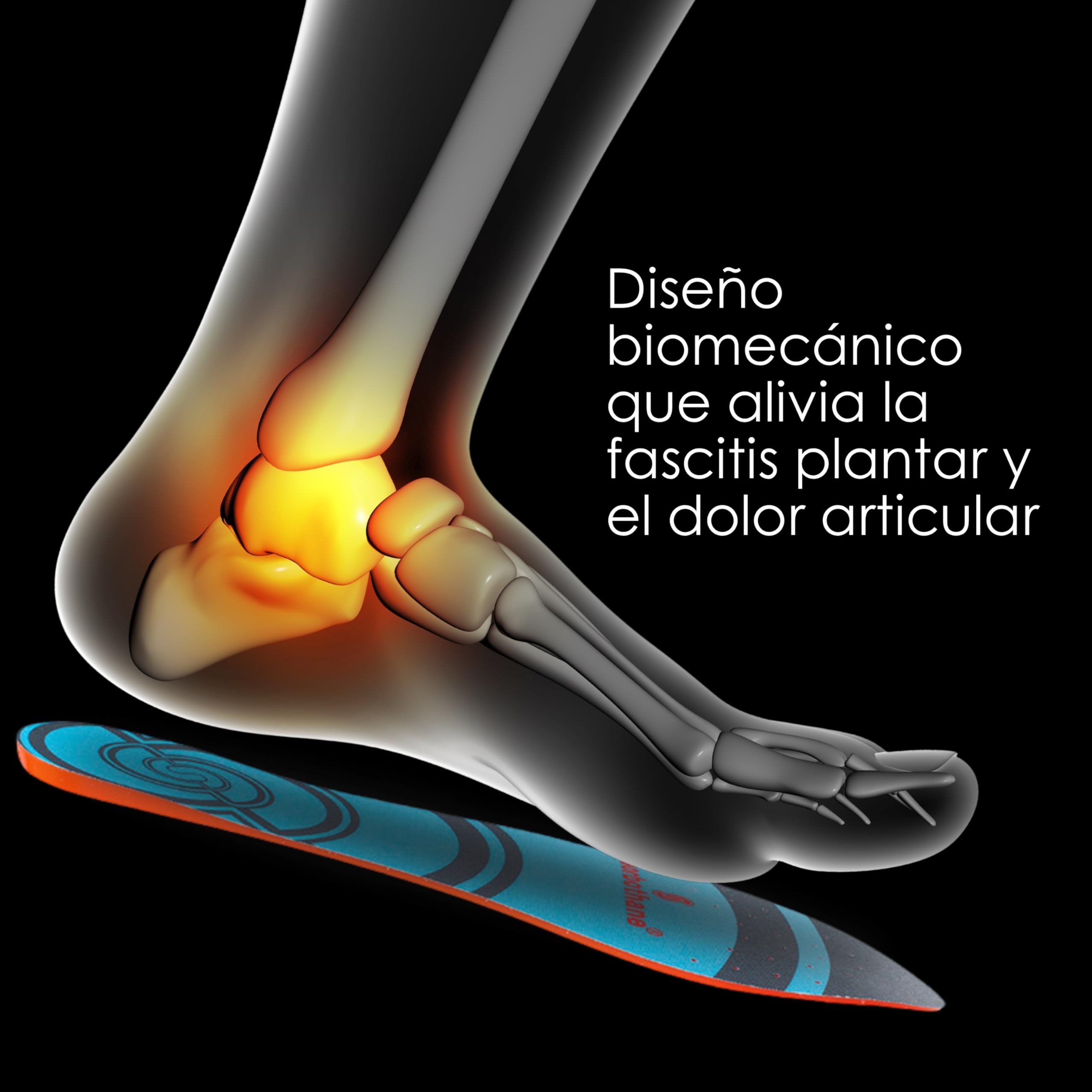 Plantillas Sorbothane Full Strike, tamaño 44 – 45