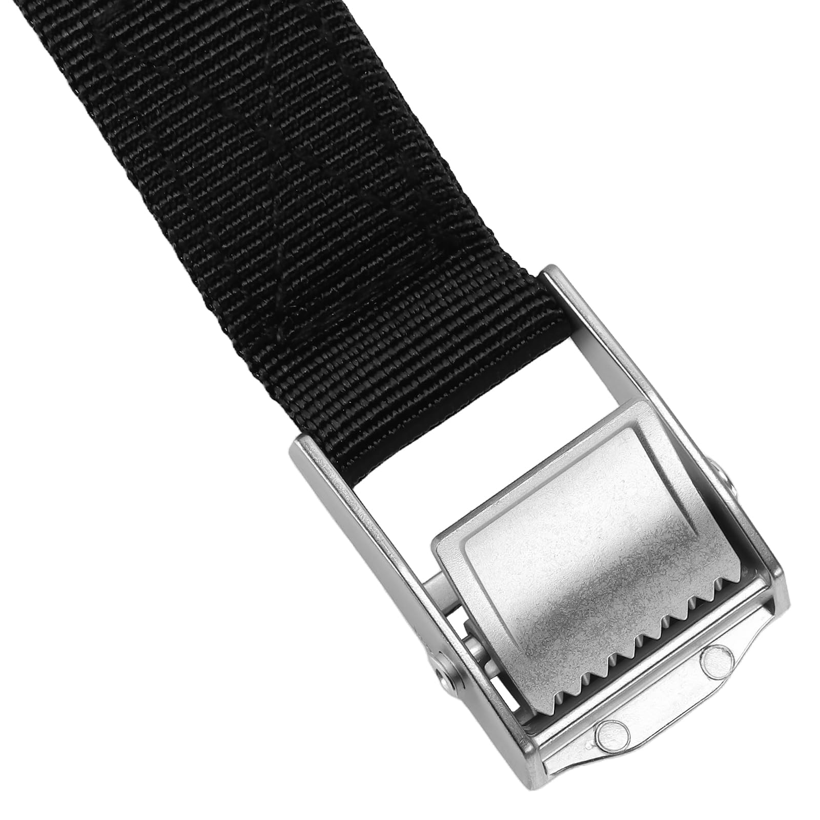 ZOENHOU 8 Pack 4m x 25mm Tie Down Straps, Adjustable Tensioning Belts with Buckles, Black Lashing Strap Cargo Strap for Motorcycle, Trucks, Trailer, Luggage — view 3