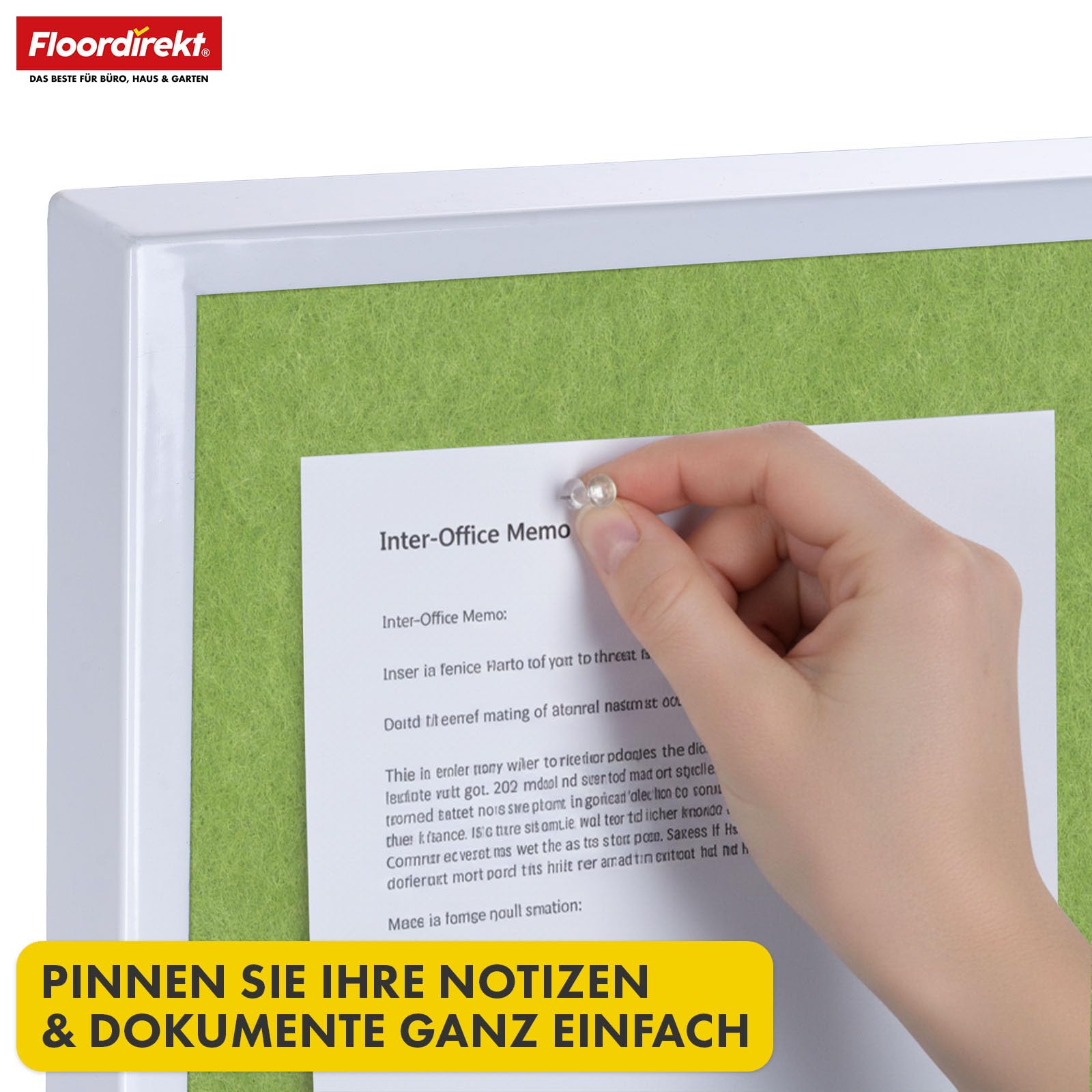 Floordirekt Dwustronna tablica do moderacji, 80 x 120 cm, tablica prezentacyjna z regulowanymi rolkami – tablica filcowa do przypinania – stabilna metalowa rama – Giant (zielona)
