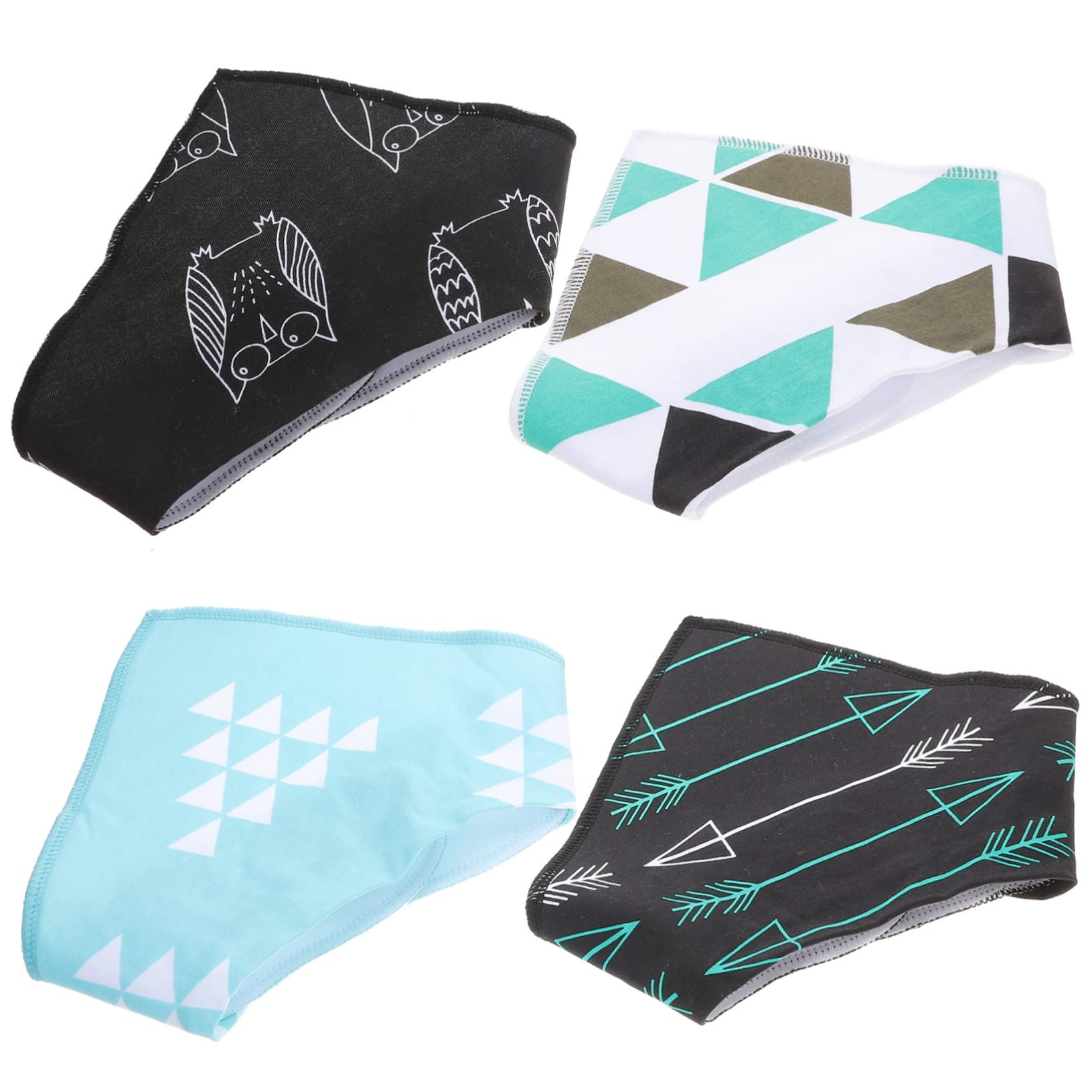 ifundom 12piezas Baberos De Algodón Impermeables Para Bebés Bandana Absorbente Para Alimentación y Salivación Diseño Unisex Para Recién Nacidos