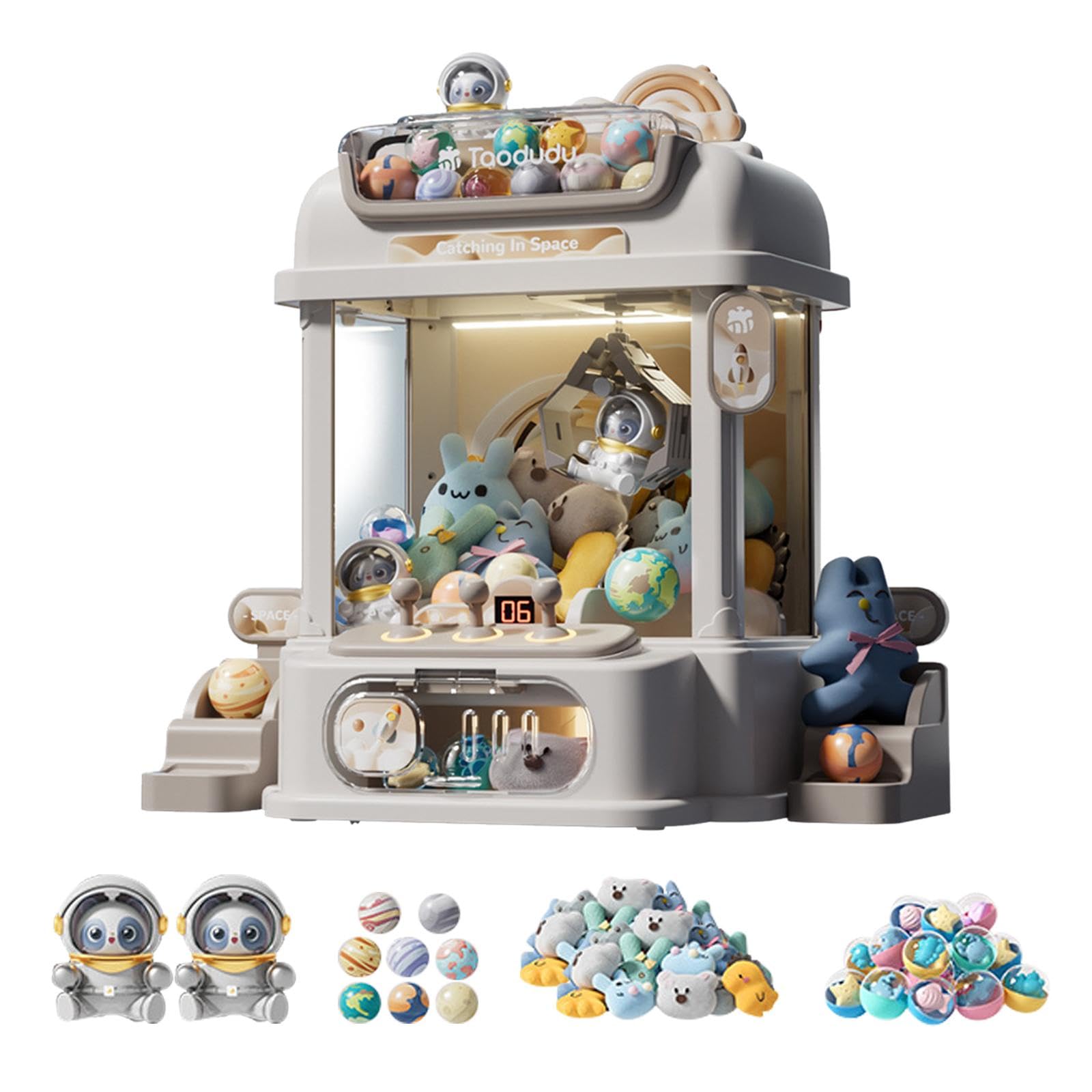 Greifautomat Spielzeug Kinder Elektronische Automaten Bonbonspender Musikspiel Einzigartige Spielmechanik Langlebige Verarbeitung für Kinder, Stil B