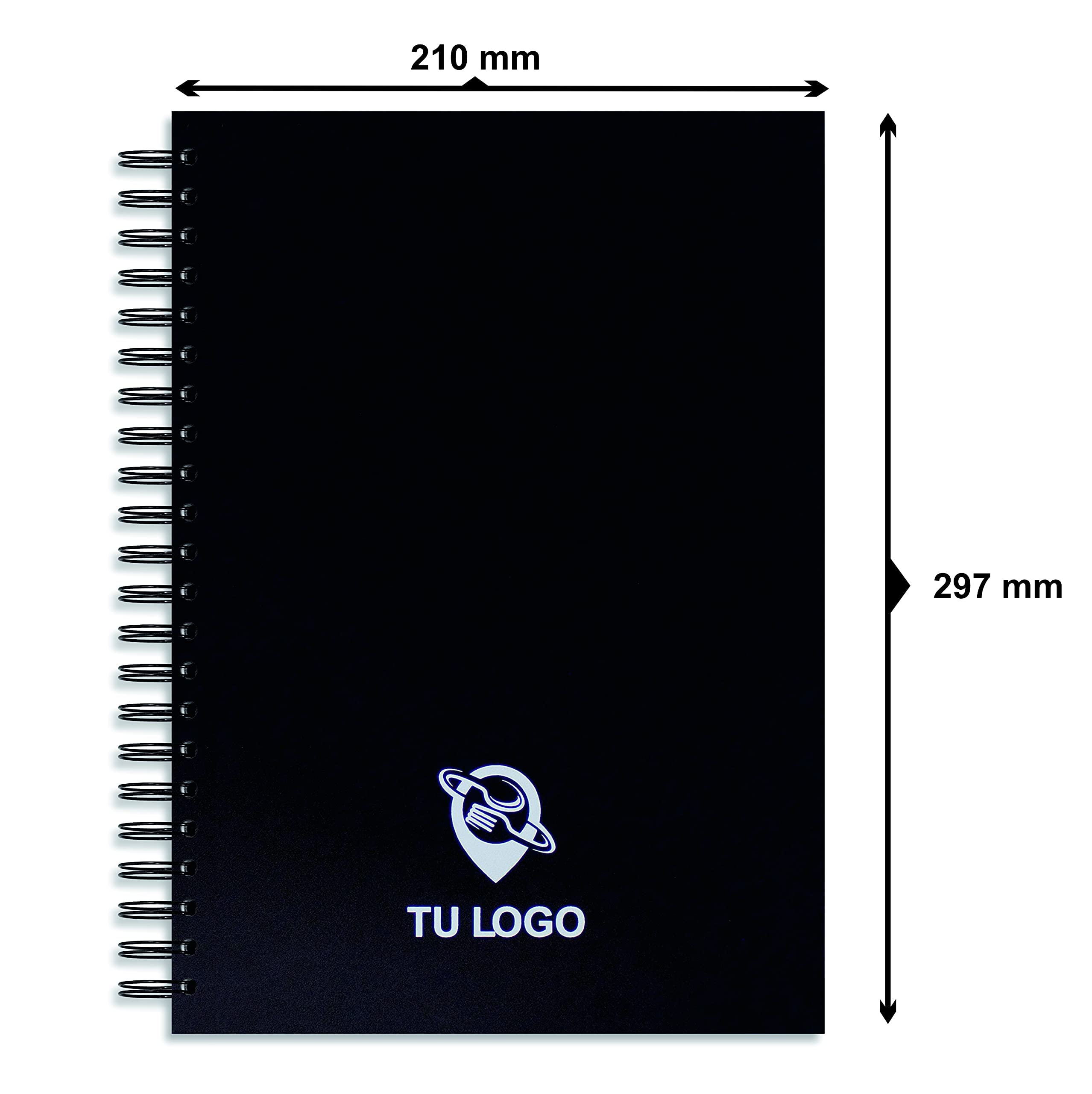 Libro de Reservas 2026 con Fechas.Personalizado con su texto o logo. 4 Interiores a elegir. Tamaño 21 x 29,7 cm Din A4 Agenda hostelería