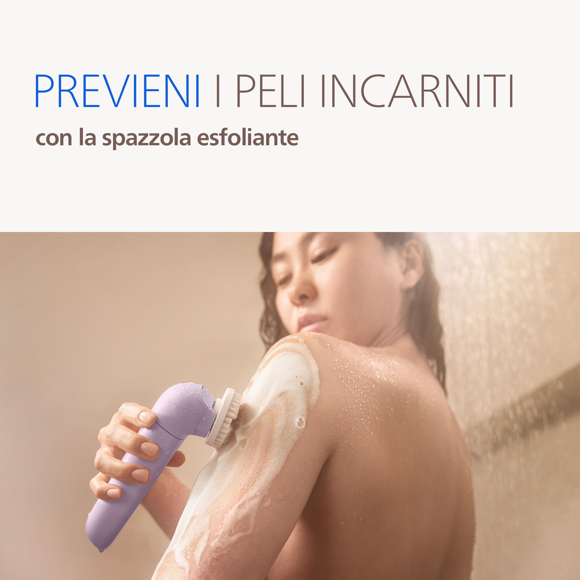 Philips Epilatore Serie 9000 - Epilatore elettrico Wet & Dry senza fili, per gambe, corpo e zona bikini, con ProGuide, 9 accessori, tra cui testina pedicure, autonomia di 60 minuti, modello BRE728/00