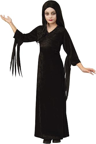 Disfraz de Morticia The Addams para niñas, Multi Color, talla única disponible en Yaxa Colombia