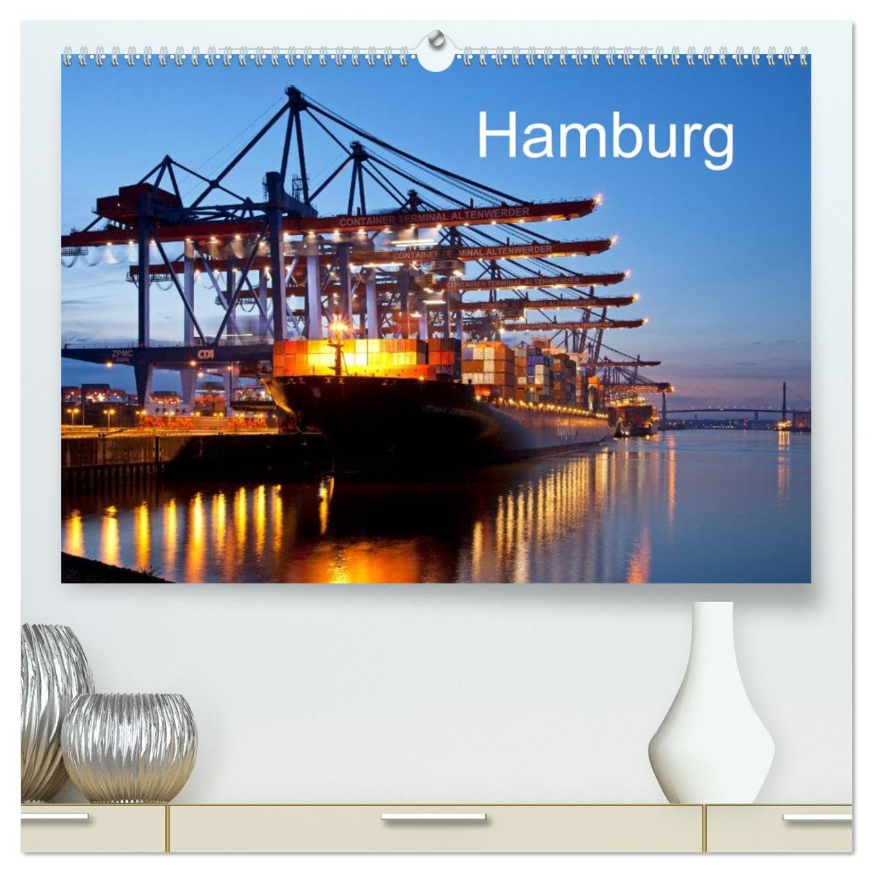 Hamburg (hochwertiger Premium Wandkalender 2026 DIN A2 quer), Kunstdruck in Hochglanz: Der Kalender zeigt Highlights der Hamburger City mit Hafen, ... Hamburger Dom und Alster. (CALVENDO Orte)