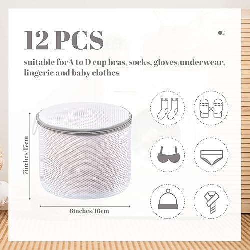 Miniatura 2 de 12 bolsas de lavandería de malla de panal para ropa delicada, ropa interior, brasier, bolsas de lavandería para lavadora, calcetines de lavandería,