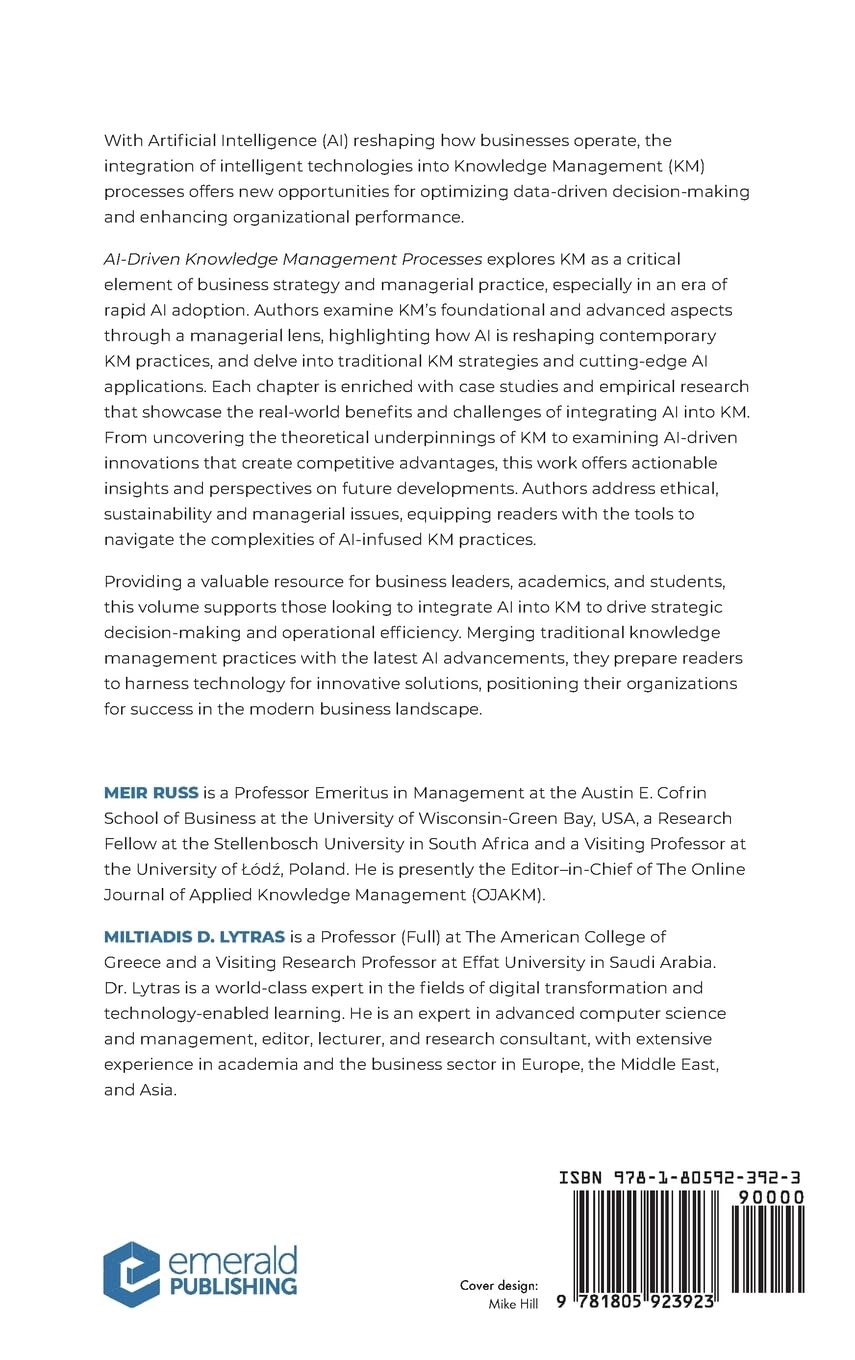 AI-Driven Knowledge Management Processes: Strategies for the Modern Business Landscape: 1