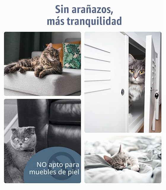 Foto 8 de 8 de Lewondr 40x300cm Protector de Muebles Adhesivo para Gatos con 50 Tornillos