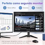 Monitor 20 Polegadas, HD+, 1ms, Taxa de Atualização 100Hz, Alto-falantes Integrados, Modo Leitura, Flicker Safe, 250cd/m², 1000:1, HDMI/VGA/AUIDO/DC, Bivolt, Preto — imagem 4
