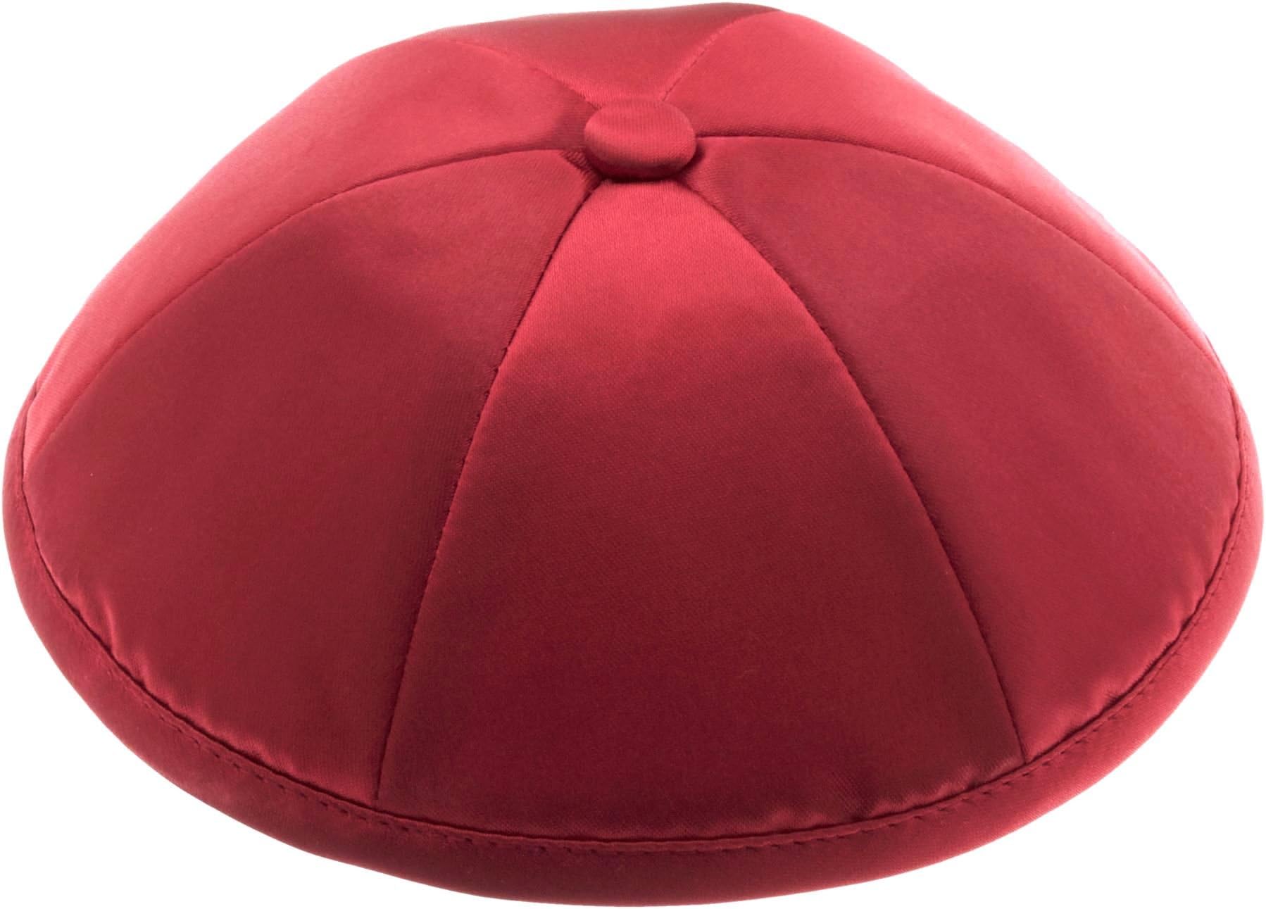 Plain Satin Kippah with 6 Sections
