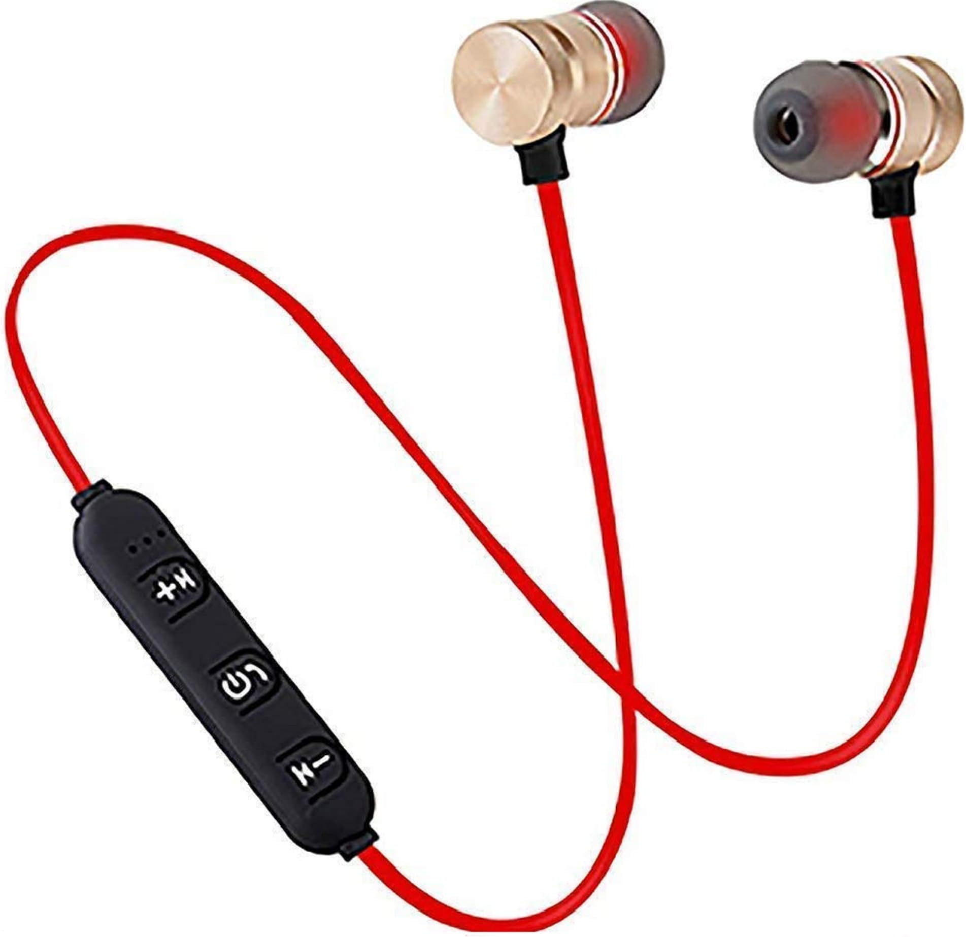 SBA999 A002 Wireless|Bluetooth|Headphones/Headset with Mic and Volume Button Earphone for Mi Note 5 Pro/TS Mi Note 5 Pro/mi 6 Pro/mi 6A/ mi Y2/ Mi A2 (RED)