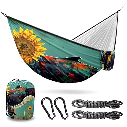 Vigetue Camping Hammock Double & Single Portable Hammocks with 2 Tree Straps, Great for Hiking,Backpacking,Hunting,Outdoor,Beach,Camping, Whale (66)