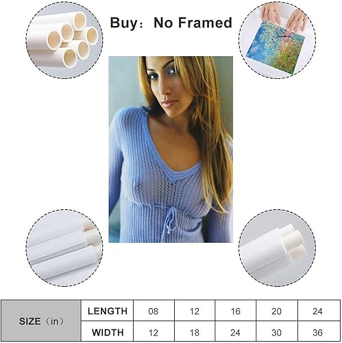 Miniatura 2 de GSANEI Jennifer Lopez - Póster decorativo para pared, sala de estar, dormitorio, 24 x 36 pulgadas (23.6 x 35.4 in)