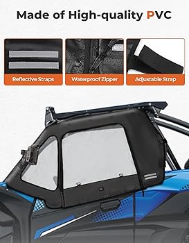 KEMIMOTO Upgraded Soft Upper Doors Compatible with Kawasaki Teryx