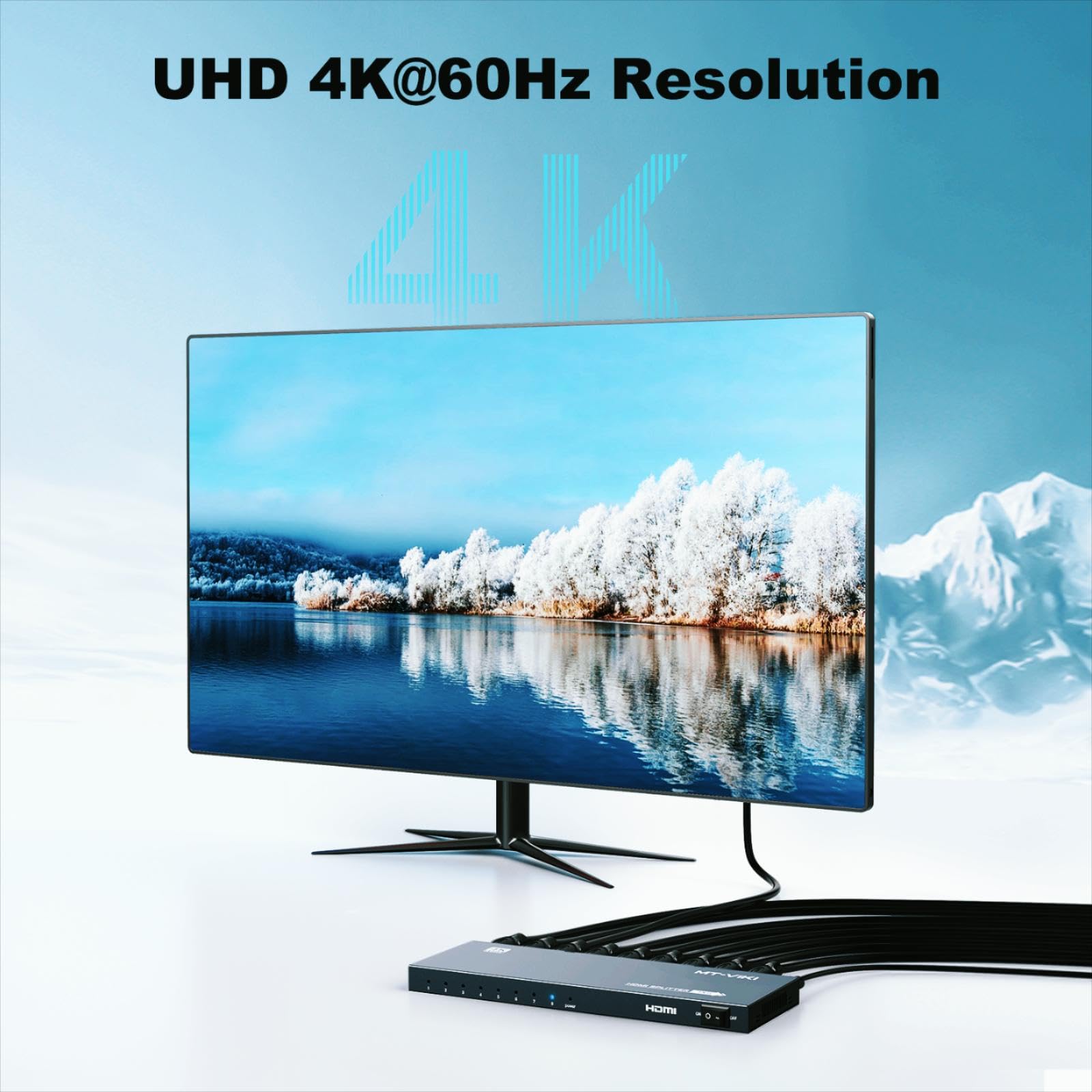 Amazon.com: MT-VIKI HDMI Splitter 4K@60Hz, HDMI Splitter 1 in 8