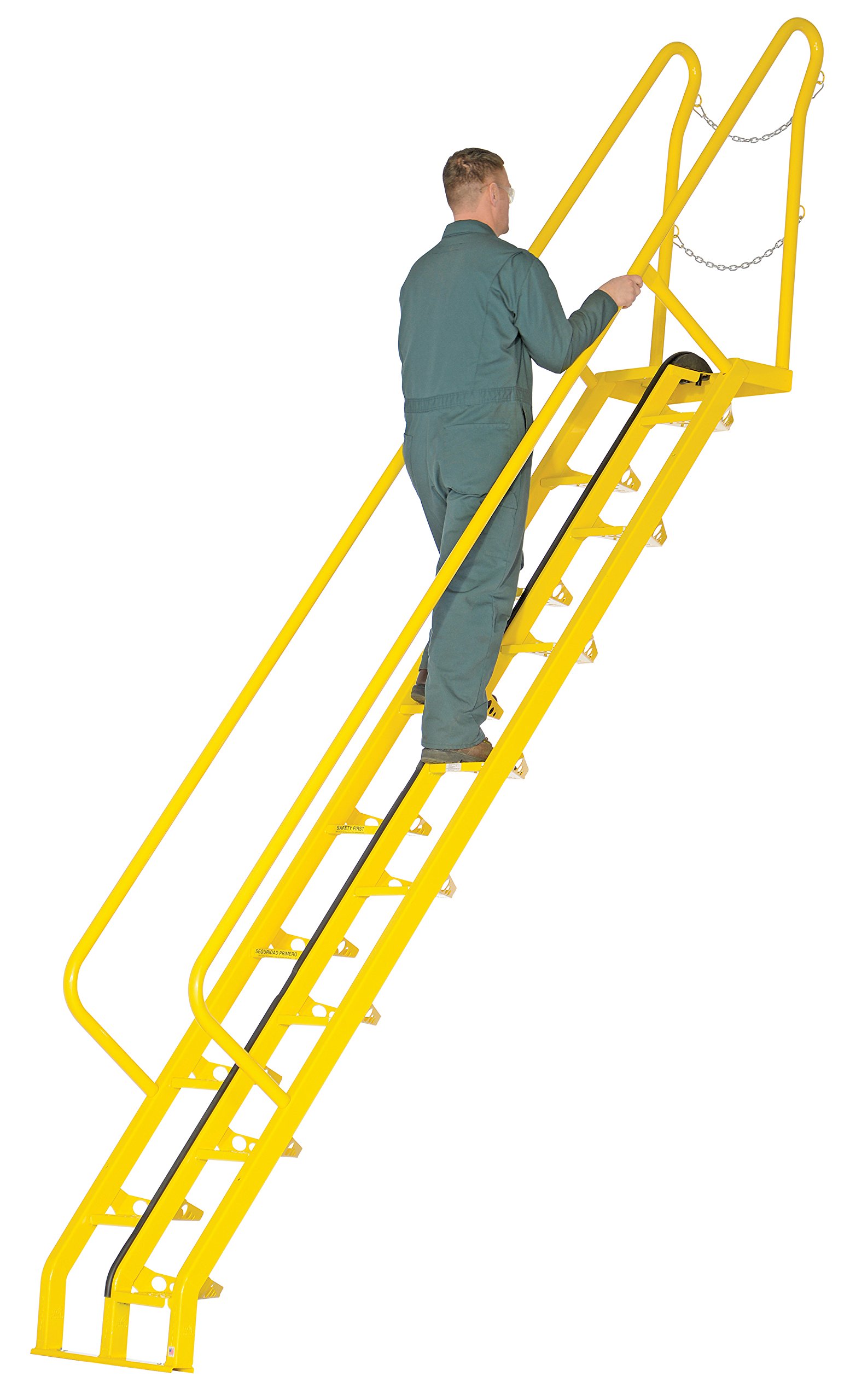 新建築　1999 1.2.3.4.6.8.10.12 Vestil ATS-10-56 Steel Alternate Tread Stair 56 Degrees 89-3