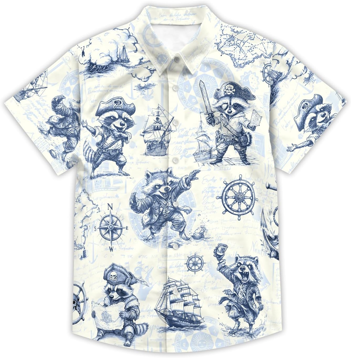 DFZ Funny Hawaiian Shirts for Men Summer Beach Short Sleeve Button Down Shirt Theme Party Shirt